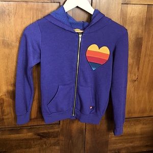 Aviator Nation Purple Zip-Up
